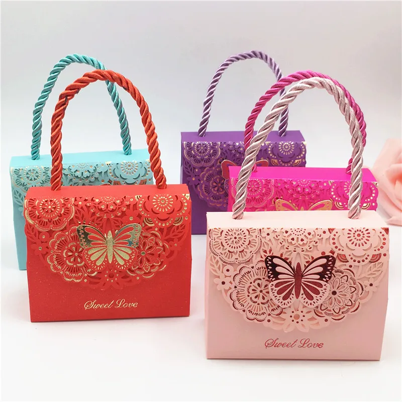 10 шт. изысканная Подарочная сумка с бабочками украшения для дамской сумочки