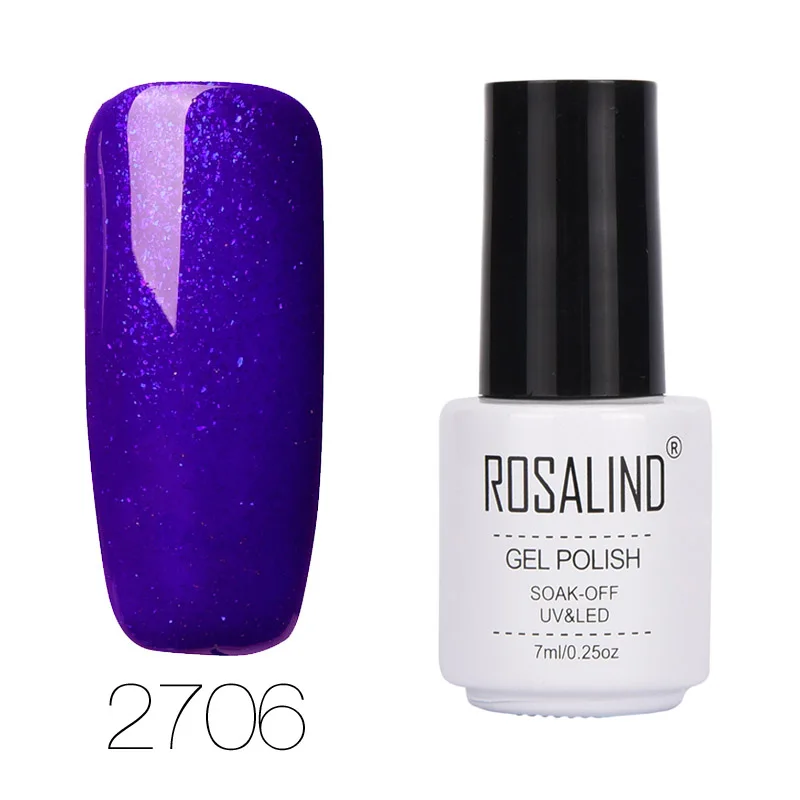 2706 ROSALIND, 7 мл, 68 цветов, серия, Гель-лак для ногтей, лак, гель-краска, замочить, Vernis, полуперманентный, УФ-лак для ногтей, гель-лаки - Цвет: 2706