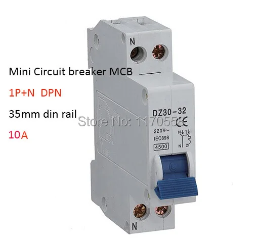 DPN 1P+N 10A Mini Circuit breaker MCB | Breakers