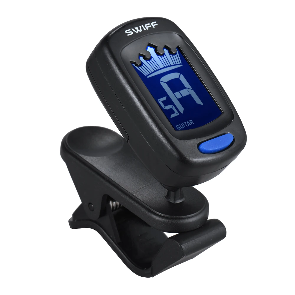 Клип он автоматический для гитары тюнер Корона электронный цифровой ЖК дисплей