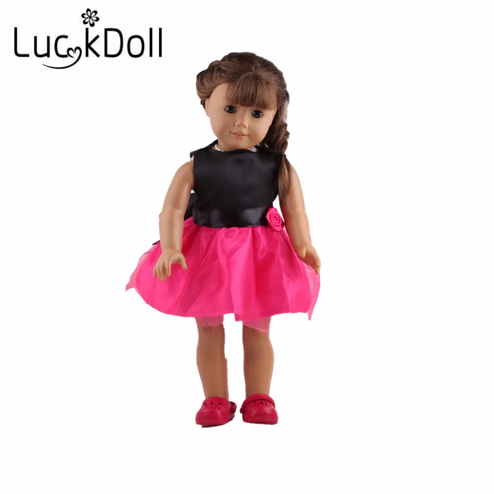 LUCKDOLL высококачественное платье подходит для 18-дюймовых американских кукол 43 см