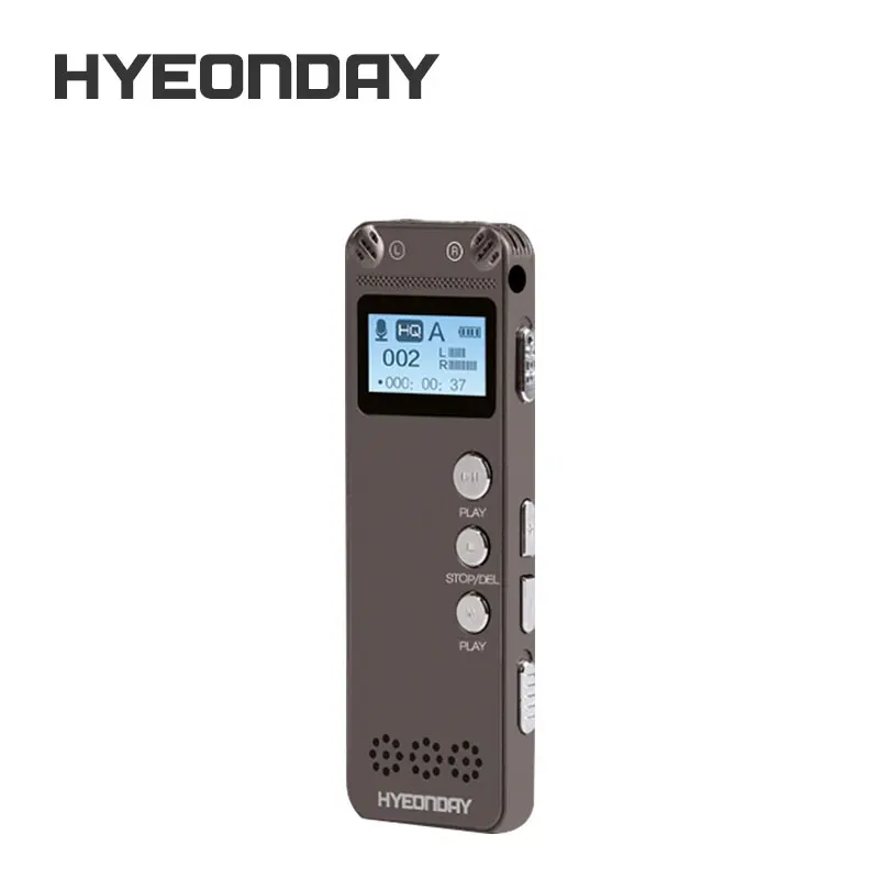 K35 Цифровые диктофоны hyeonday 8 ГБ Портативный Professional диктофон с MP3 плеер agc Шум