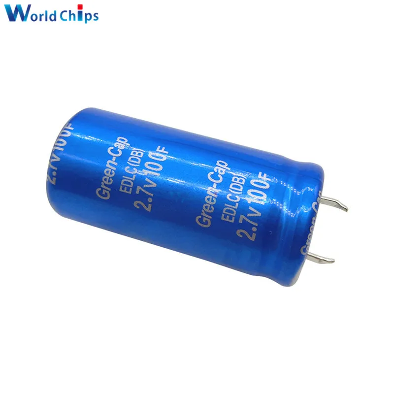 2 шт. 7 в 100F 60*18 мм супер фарад конденсатор 2.7V100F 60x18 Ultracapacitor Farad электрические