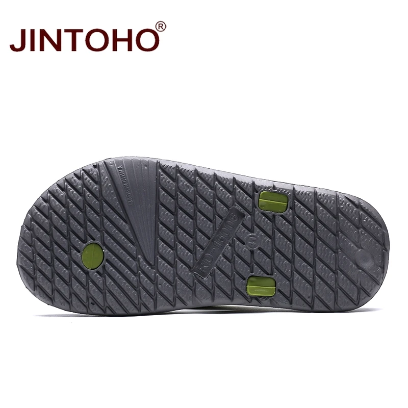 Jintoho/летние пляжные шлепанцы Вьетнамки мужские модные повседневные