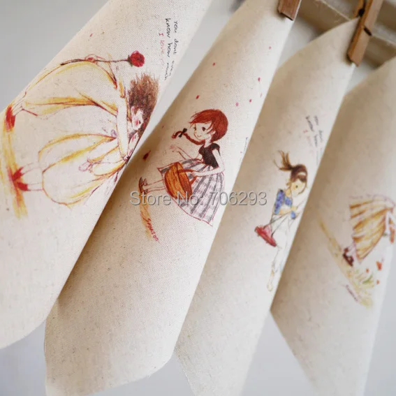 Ручная окраска 10 разных хлопковых льняных набивных стеганых одеял ткань для