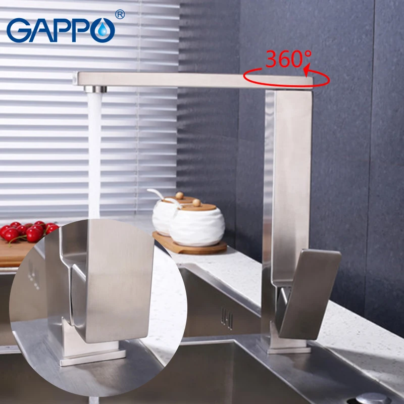 GAPPO смеситель для кухни раковины латунные Кухонные смесители воды однорычажные