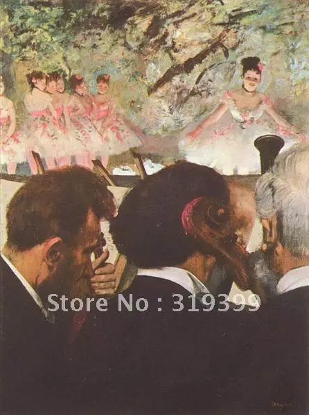 Репродукция масляной живописи музыка в оркестре от edgar degas бесплатная доставка
