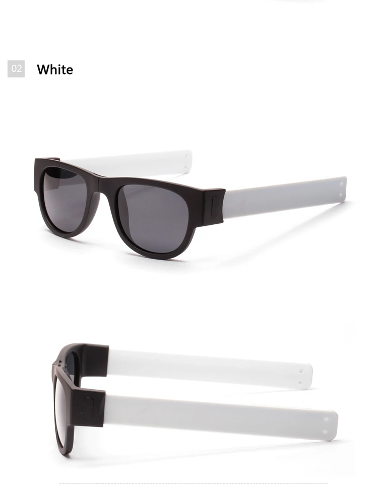 1pcs Sunglasses Солнцезащитные очки, поляризационные, для женщин, браслет, солнцезащитные очки для мужчин, браслет, складные оттенки, Oculos, цветные, модные, зеркальные - Цвет: 1pcs Sunglasses