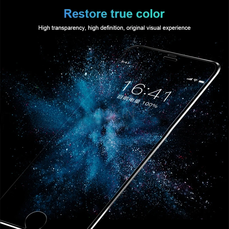 AOXIN 6D полное покрытие закаленное стекло для Apple iPhone 5s SE 6 6s 7 8 Plus X Xs 11 Pro Max XR защита