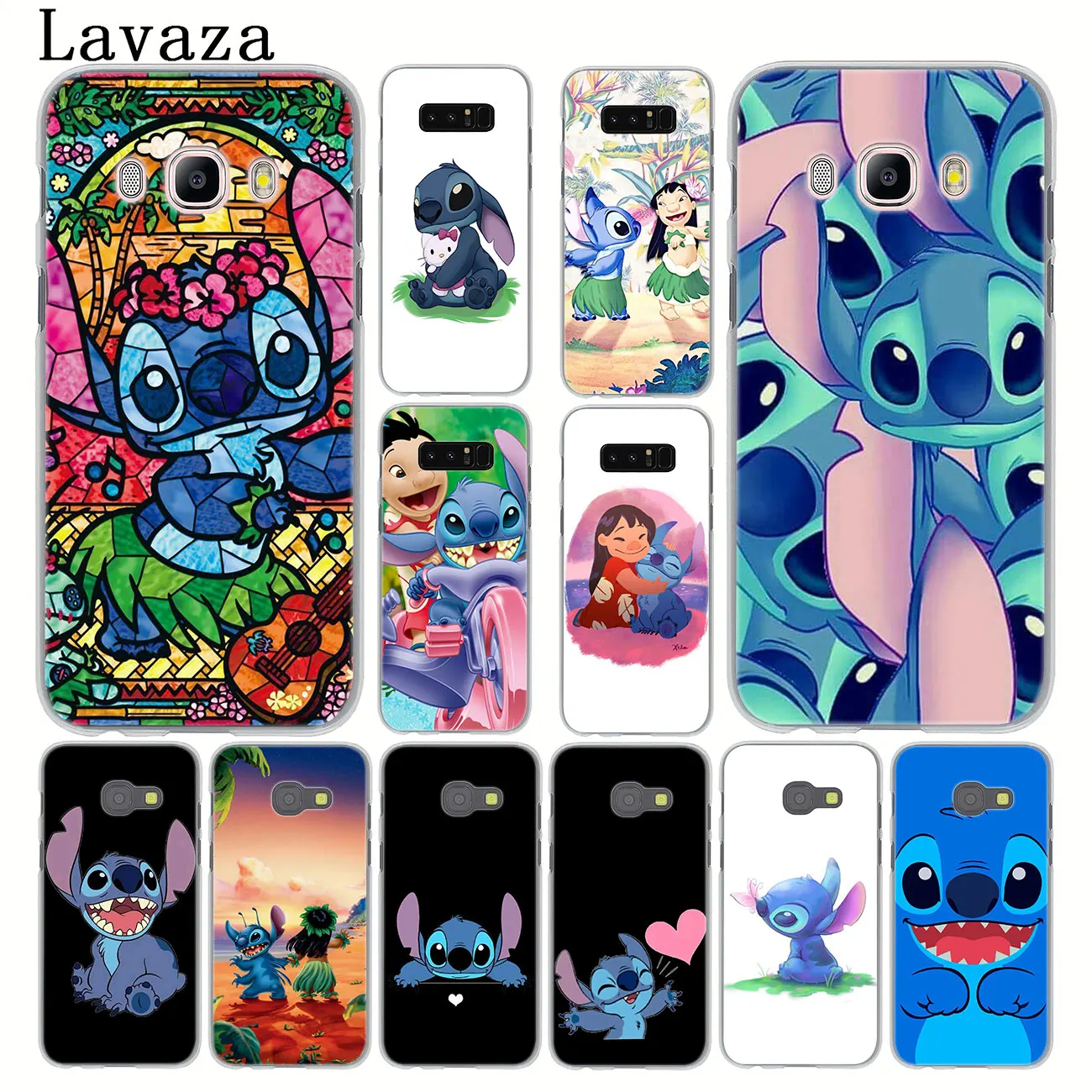 Милый жесткий чехол для телефона Lavaza Lilo Stitch Samsung Galaxy Note 10 9 8 A9 A8 A7 A6 Plus 2018 A3 A5 2017 2016 2015