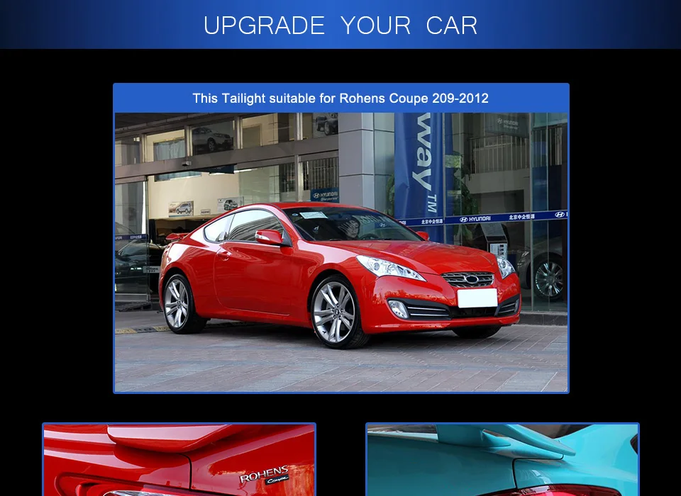 AKD автомобильный Стайлинг задний фонарь для hyundai монеты светодиодный фонарь 2009- Genesis Coupe DRL тормоз Обратный Авто аксессуары