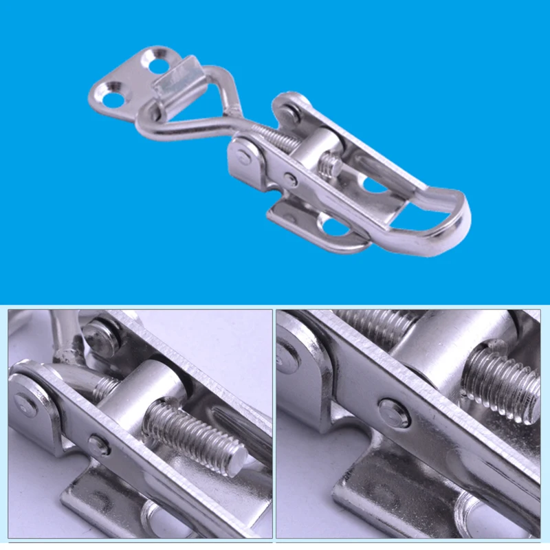 2 шт. регулируемые Рычажные защелки из нержавеющей стали 304 с 3 отверстиями