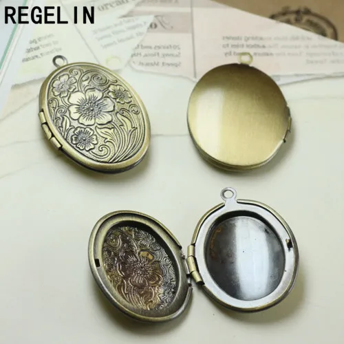 REGELIN золотой/посеребренный медный фото плавающий медальон подвеска цветок шармы
