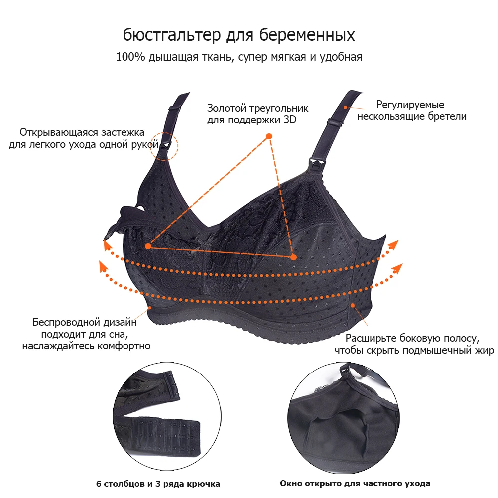 Большие размеры Материнство Бюстгальтер для кормления Материнство одежда кормление грудью бюстгальтер для беременных женщин провода Бесплатный Хлопок Грудное вскармливание Бюстгальтеры одежда для беременных бюстгалтер