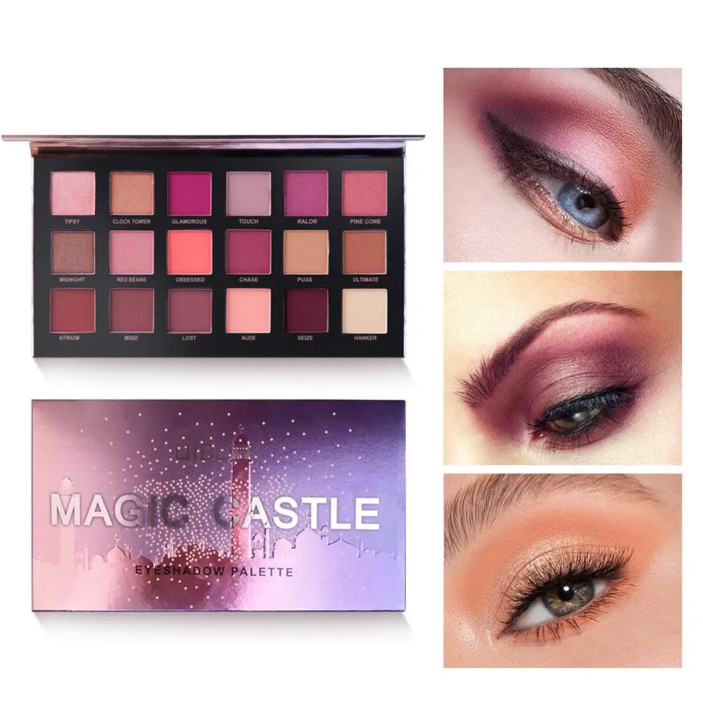 

18 Colors Women Makeup Eyeshadow Palette Shimmer Eye Make Up Natural Smoky Cosmetics New maquiagem profissional completa 2019