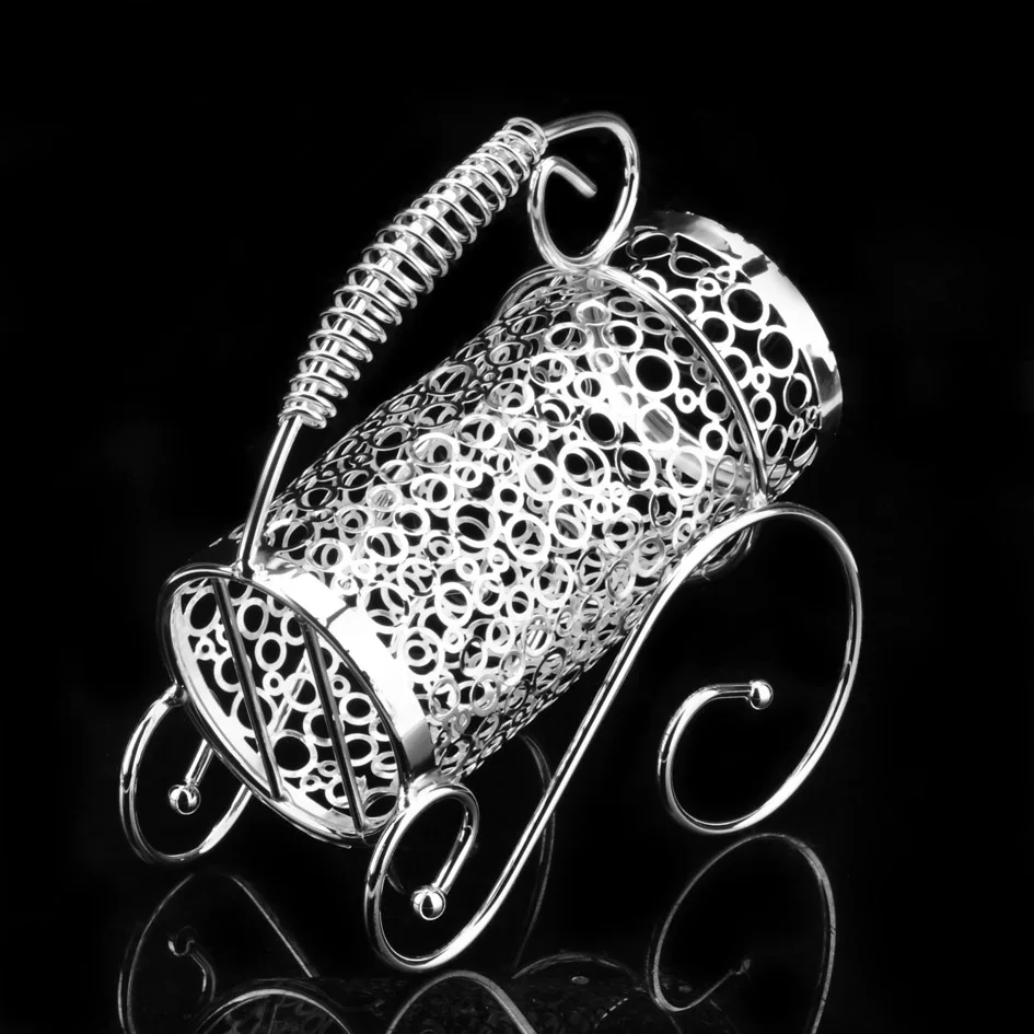 Покрытая Винная стойка из нержавеющей стали держатель для вина домашний