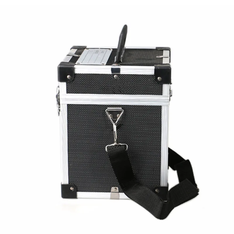 

182x182x226mm Aluminium alloy Tool box Multifunction Safety instrument case Portable Storage Case With shoulder strap