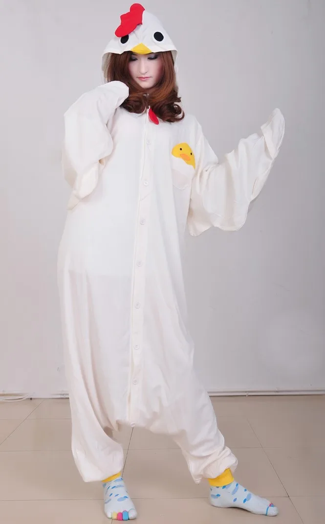 Комбинезон флисовый унисекс милый Пижамный костюм с белым пенисом для взрослых