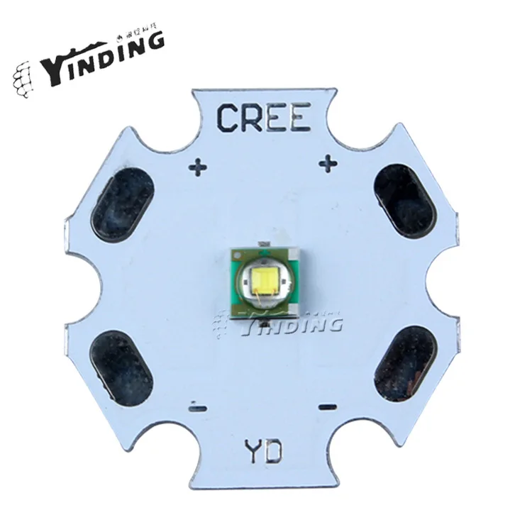 

10pcs Cree XLamp XP-E XPE Q5 Neutral White 3700-5000K 3W Hight Power LED Emitter Chip blub Lamp Light with 20MM PCB heatsink