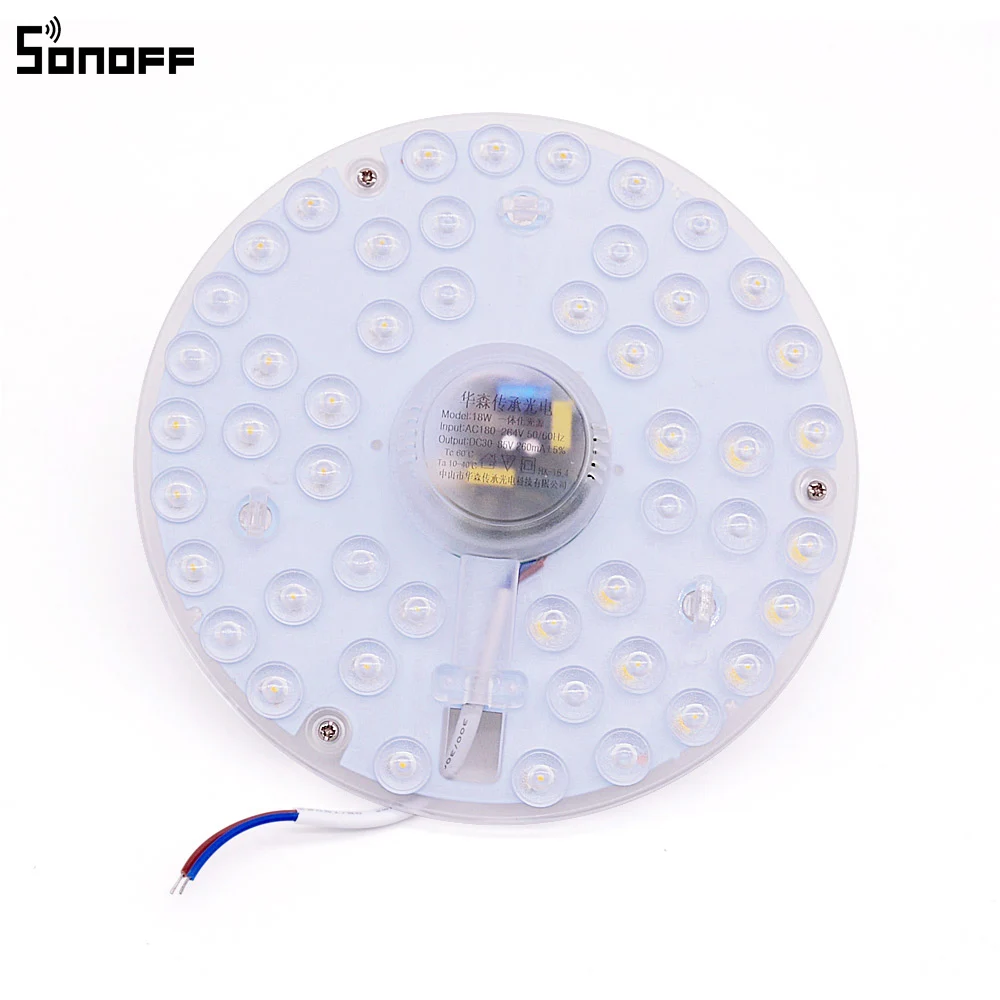 Sonoff Wi-Fi потолочный светильник 18 Вт холодный белый 6500 К Беспроводной Умный дом App