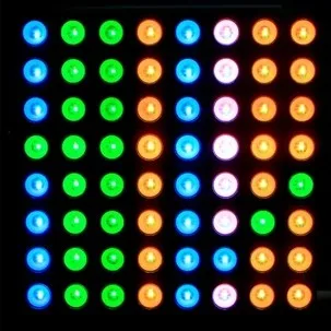 5 мм 8X8 RGB Полноцветный 60*60 Светодиодный точечный матричный цифровой трубчатый