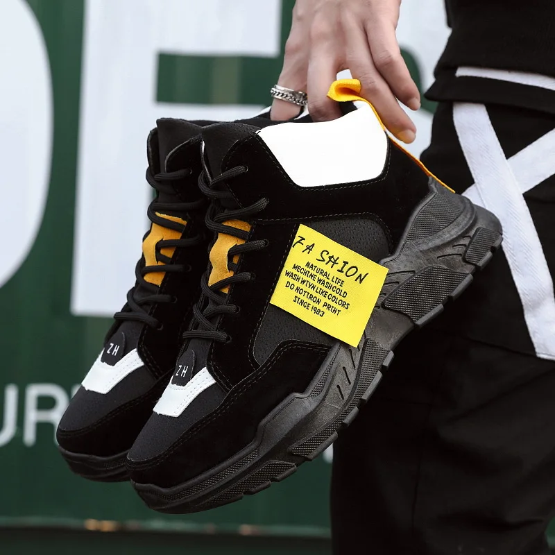 Мужская повседневная мужская обувь высокие кроссовки Мужские дышащие Сникеры