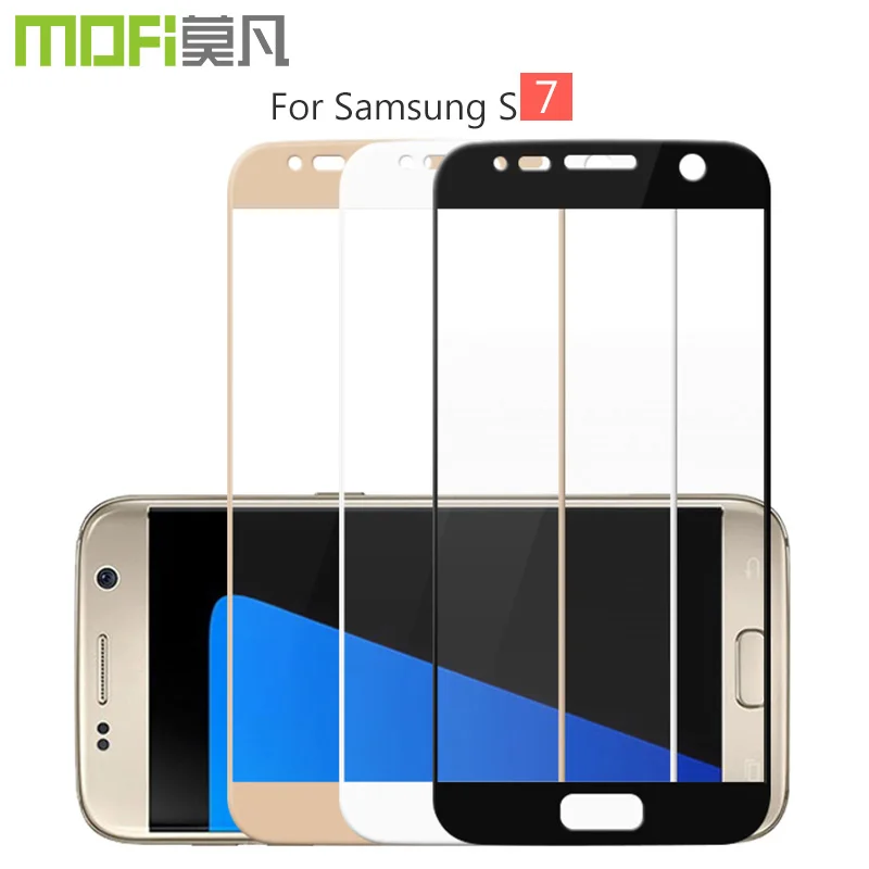 Для Samsung S7 стекло бухта MOFi Galaxy закаленное Защита экрана полное покрытие пленка