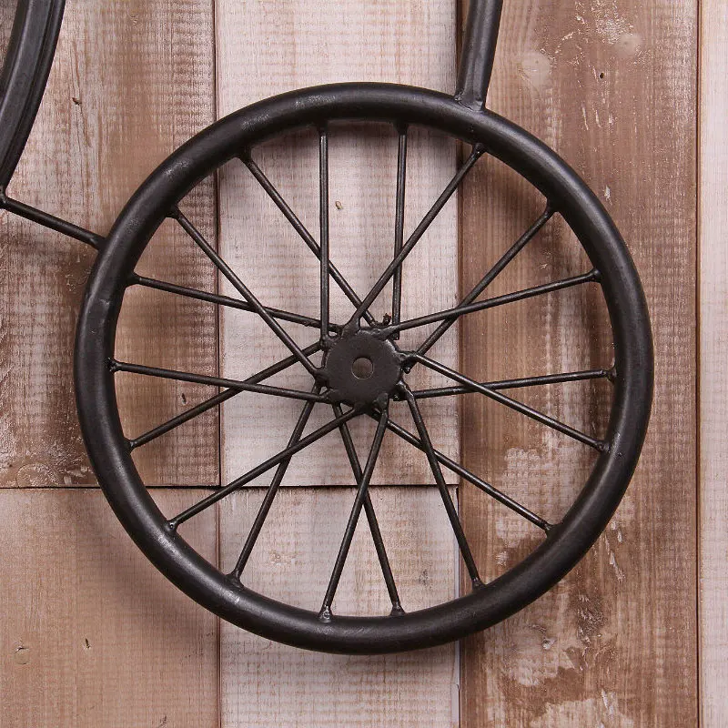 Винтажные американские загородные настенные часы кованые железные украшения