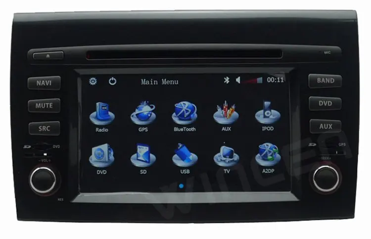 6 2 &quotАвтомобильный DVD плеер для Fiat Bravo с 3D Меню Многоязычная поддержка бортовой