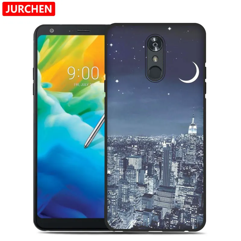 Ультратонкий чехол JURCHEN с рисунком для LG Stylo 5 Stylo5, задняя крышка, милые собака и кошка, мягкий чехол из ТПУ для LG Stylo 5, чехол для телефона - Цвет: 42