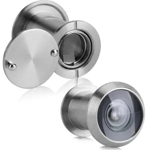 Широкоугольное Оптическое стекло для домашней безопасности, 22 мм, 220 градусов, объем двери градусов, красная бронза, толщина 35-60 мм