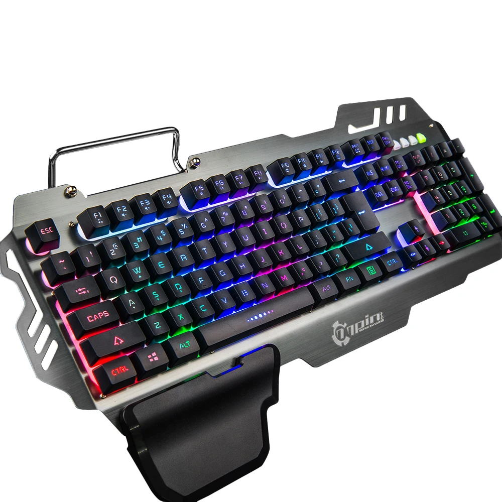 USB Проводная игровая клавиатура Эргономичная подставка для запястья RGB со