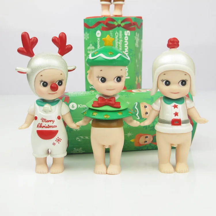 6 шт./лот Рождественская серия мини фигурка Сонни ангела набор Kewpie детские куклы