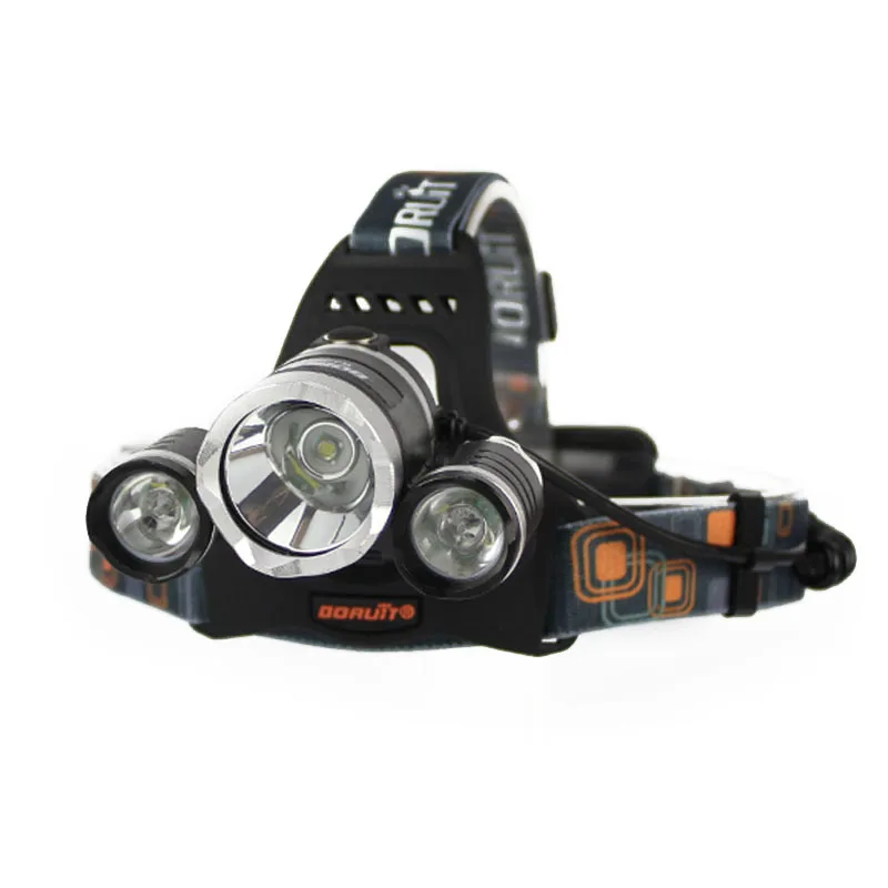 8000LM 3x XM L T6 + 2R5 Красный Белый светодиодный USB Перезаряжаемый 2X18650 налобный фонарь