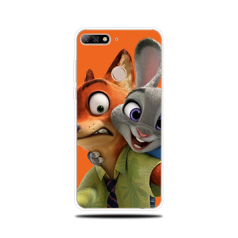 Rabbit Pikachu Silicone Phone Case For Huawei Y5 Y6 ii Prime 2017 2018 Cover Y7 Pro Y9 2019 |