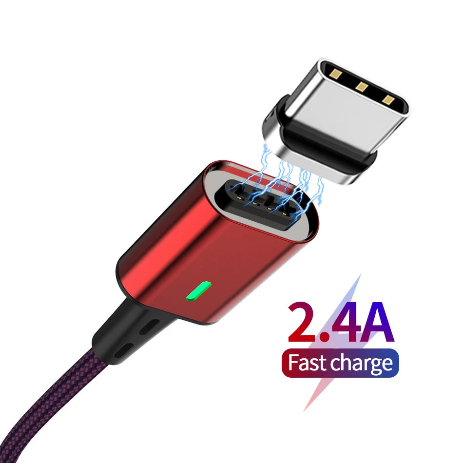 Магнитная Зарядка Тип C кабель для Android мобильный телефон быстро Зарядное