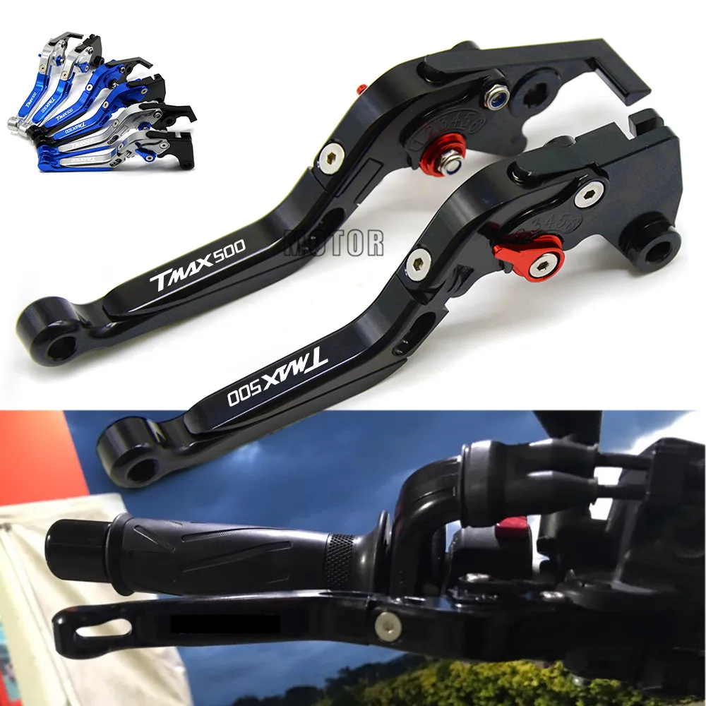 Рычаги тормозного сцепления для мотоциклов YAMAHA TMAX 500 TMAX500 2001 2007 2006 2005 регулируемые