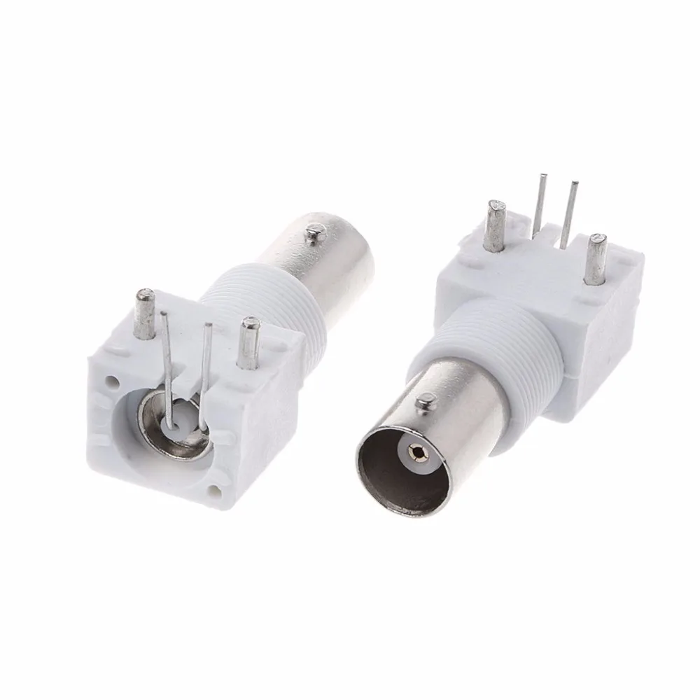 10x PC плата PCB Mount Right Angle BNC Female Jack с разъемом перегородки|Соединители| |