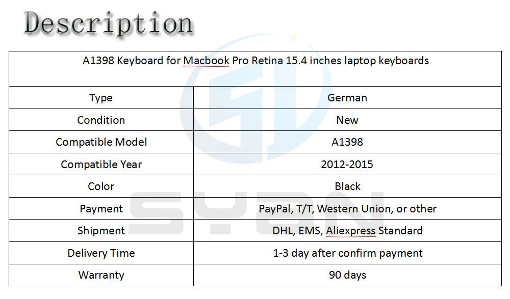 Пособия по немецкому языку A1398 клавиатура с подсветкой для Macbook Pro retina 15,4 дюймов ноутбук MC975 ME665 ME293 ME294 клавиатуры с подсветкой