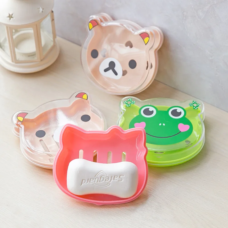 2018 Распродажа Милая лягушка медведь KT Kawaii Мультфильм дренаж для мыла коробочка