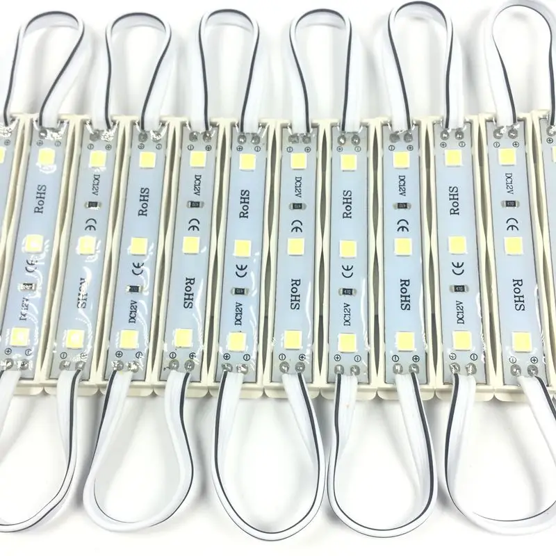 100 шт/Лот SMD 4040 светодиодный модуль 3 светодиодных модуля для знака буквы DC12V SMD4040