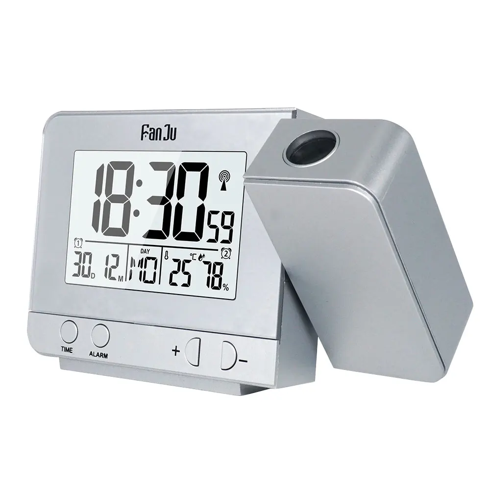 Alarm Clocks Projection Clock 3 Inch LCD Temperature and Time FanJu FJ3531 Radios Snooze Function | Дом и сад