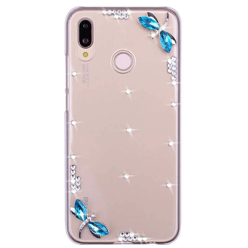 Прозрачный Кристальный чехол для huawei y6 y9 2019 2018 honor 5a 6a 5x 5c 6x 6c 7x 7c 8x 8a 8 pro 9 10 lite bling