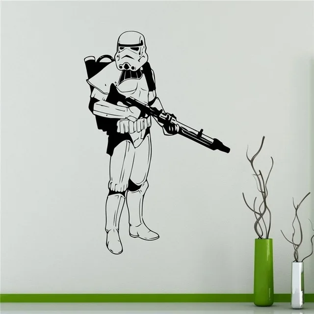 Виниловая наклейка на стену Yoda Star Wars мастер джедай настенная серия домашний