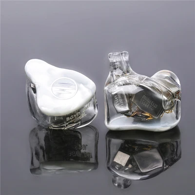 BGVP DM7 6 BA в ухо Мониторы HIFI наушники Новинка настроить IEM Ноулз sonion драйверы с подарком гарнитура с двумя кабелями - Цвет: Pearl White