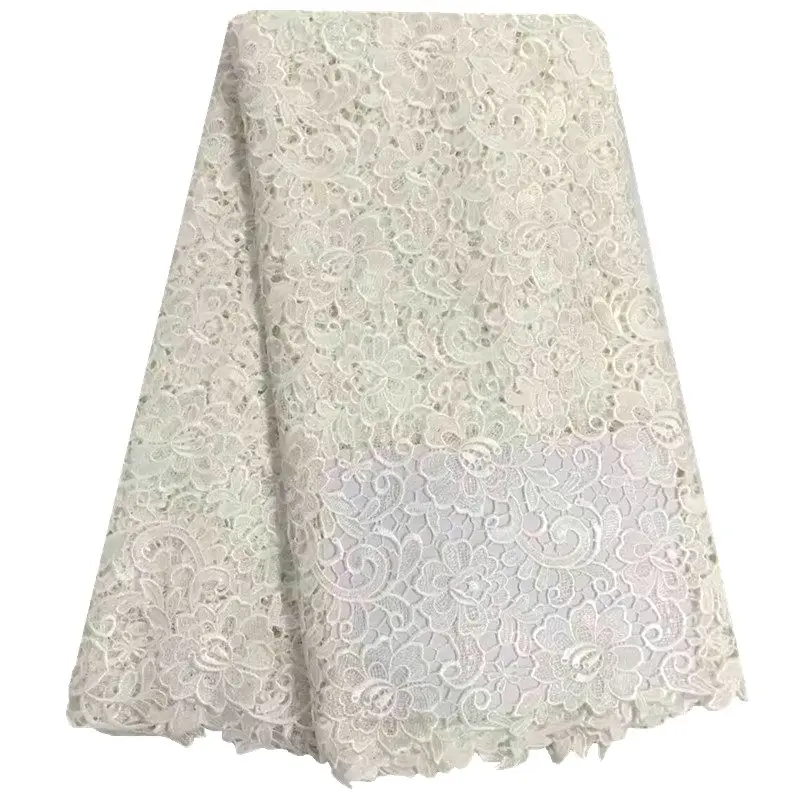 Новое поступление африканская кружевная гипюровая ткань высокого качества