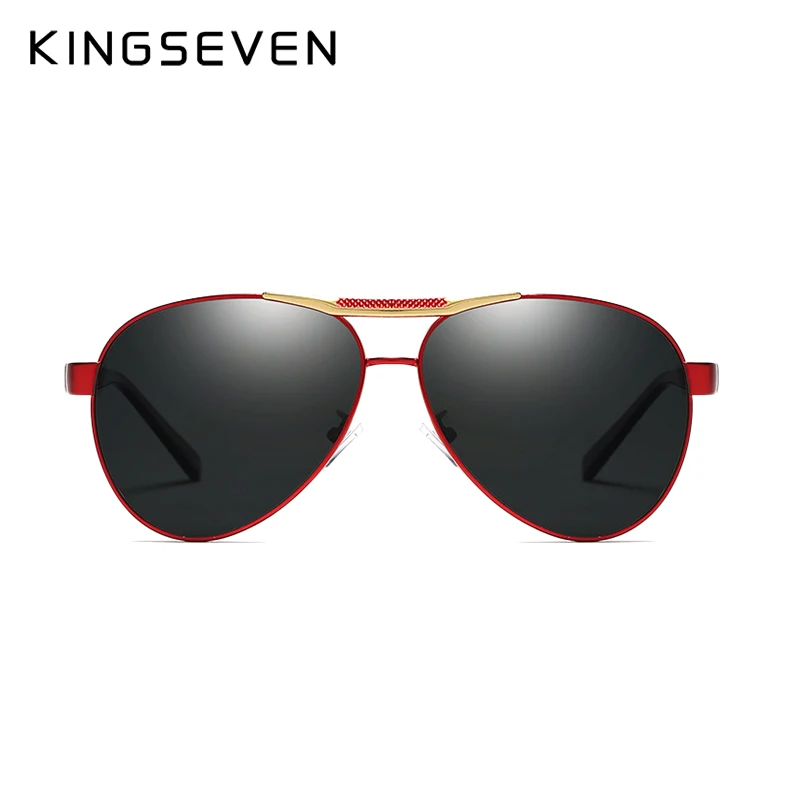 Женские солнцезащ. Очки в Винтаж. Оправе KINGSEVEN черно серые солнцезащитные очки