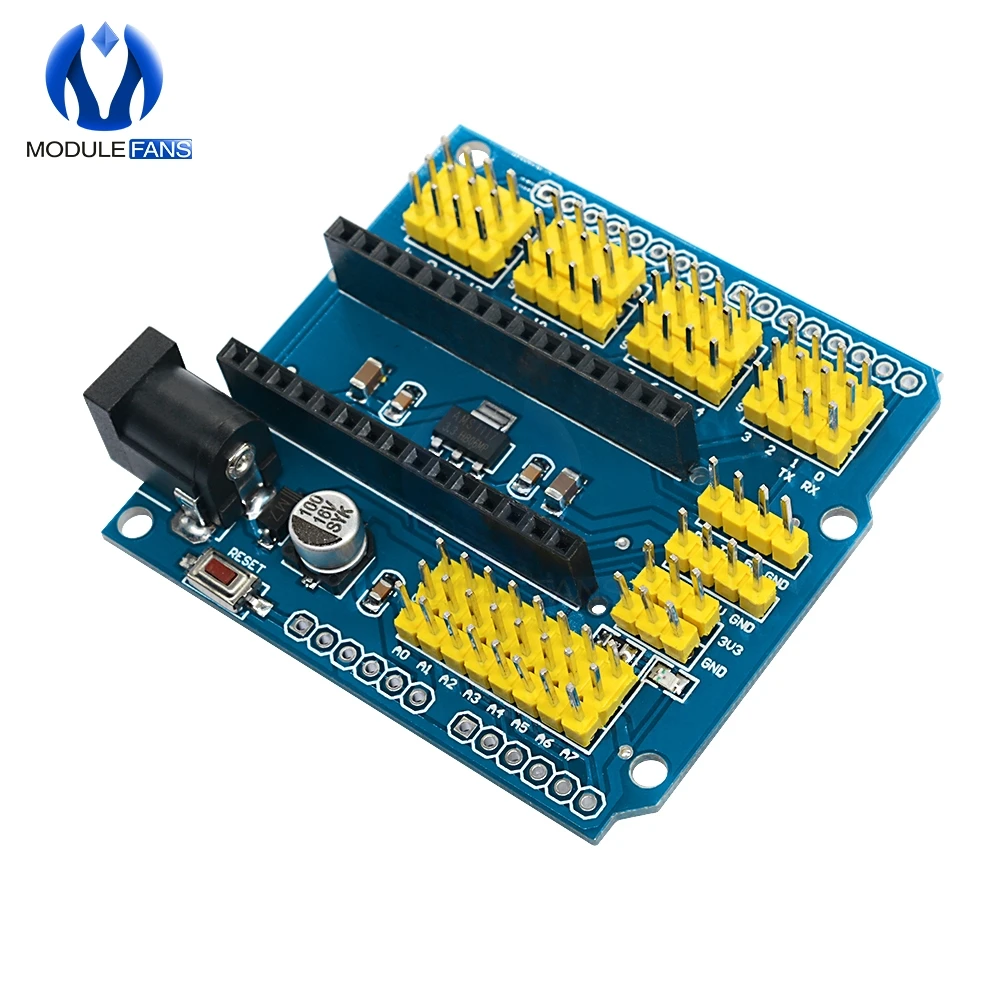NANO I/O IO датчик расширения щит модуль для Arduino UNO R3 Nano V3.0 3 0 контроллер совместимая