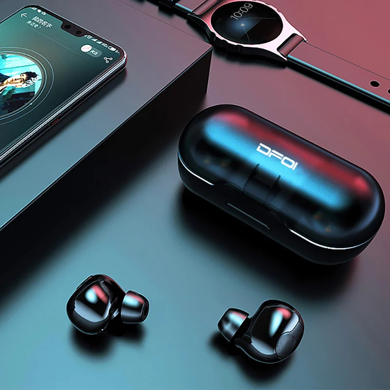 2019 Newest TWS Bluetooth V5.0 Headphones In-Ear Wireless Earphone With Charging Case Noise Reduction Headset Earbuds | Электроника