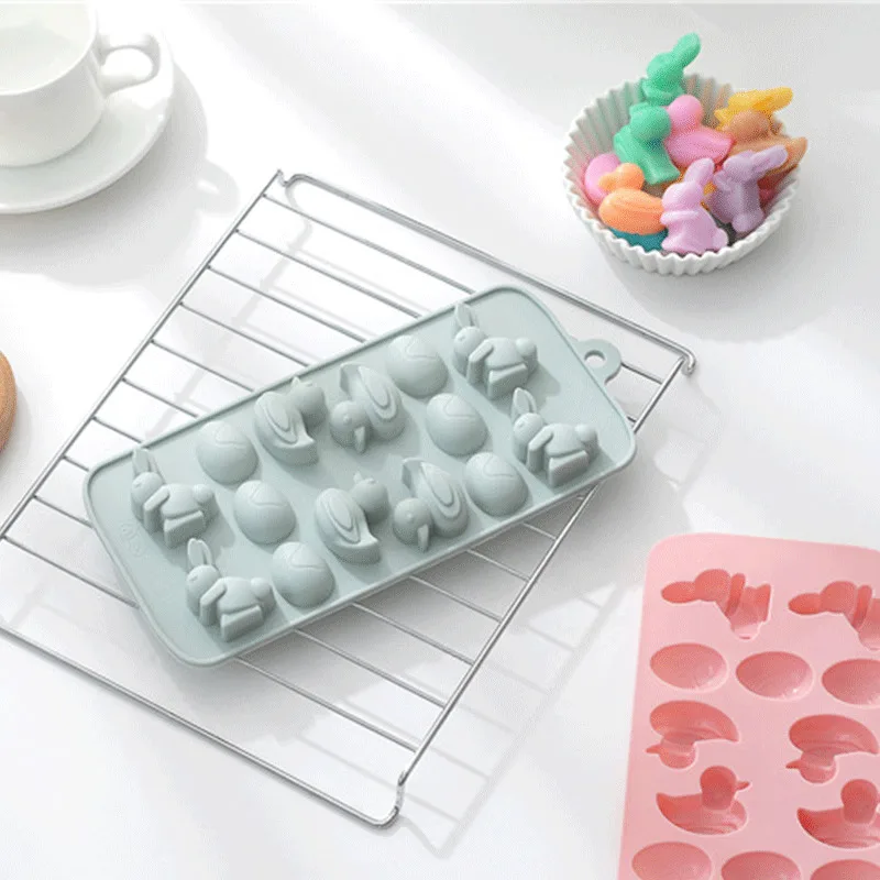 Silicone Mold Fondant Cake Decorating Tool Duck Rabbit Shape For Baking Sugarcraft Pastry Chocolate Accessories | Дом и сад